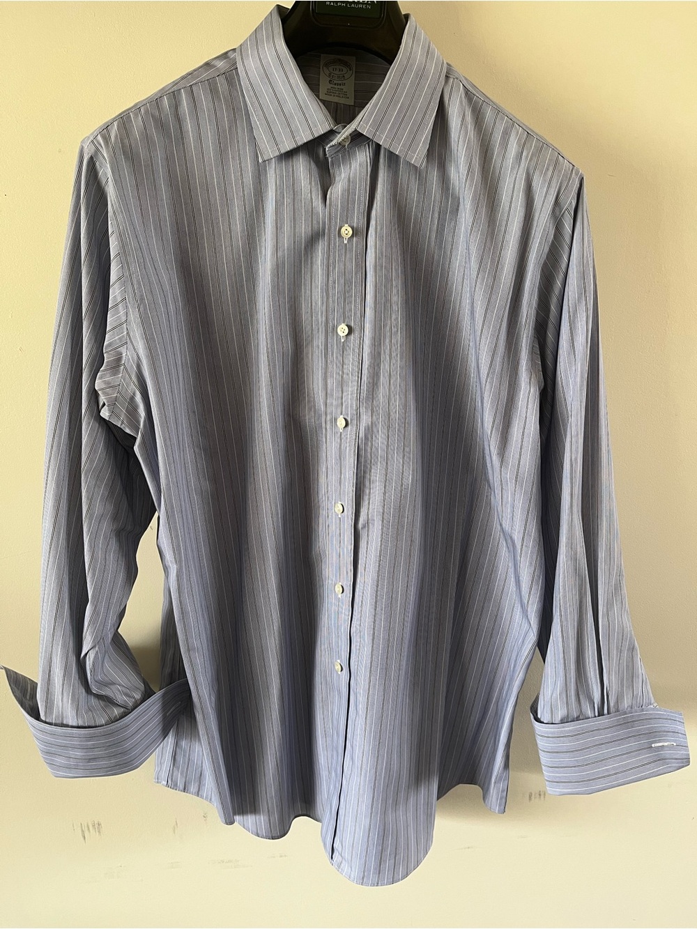 Men's Brooks Brothers French Cuff Non Iron Supima Cotton Classic Fit Dress Shirt